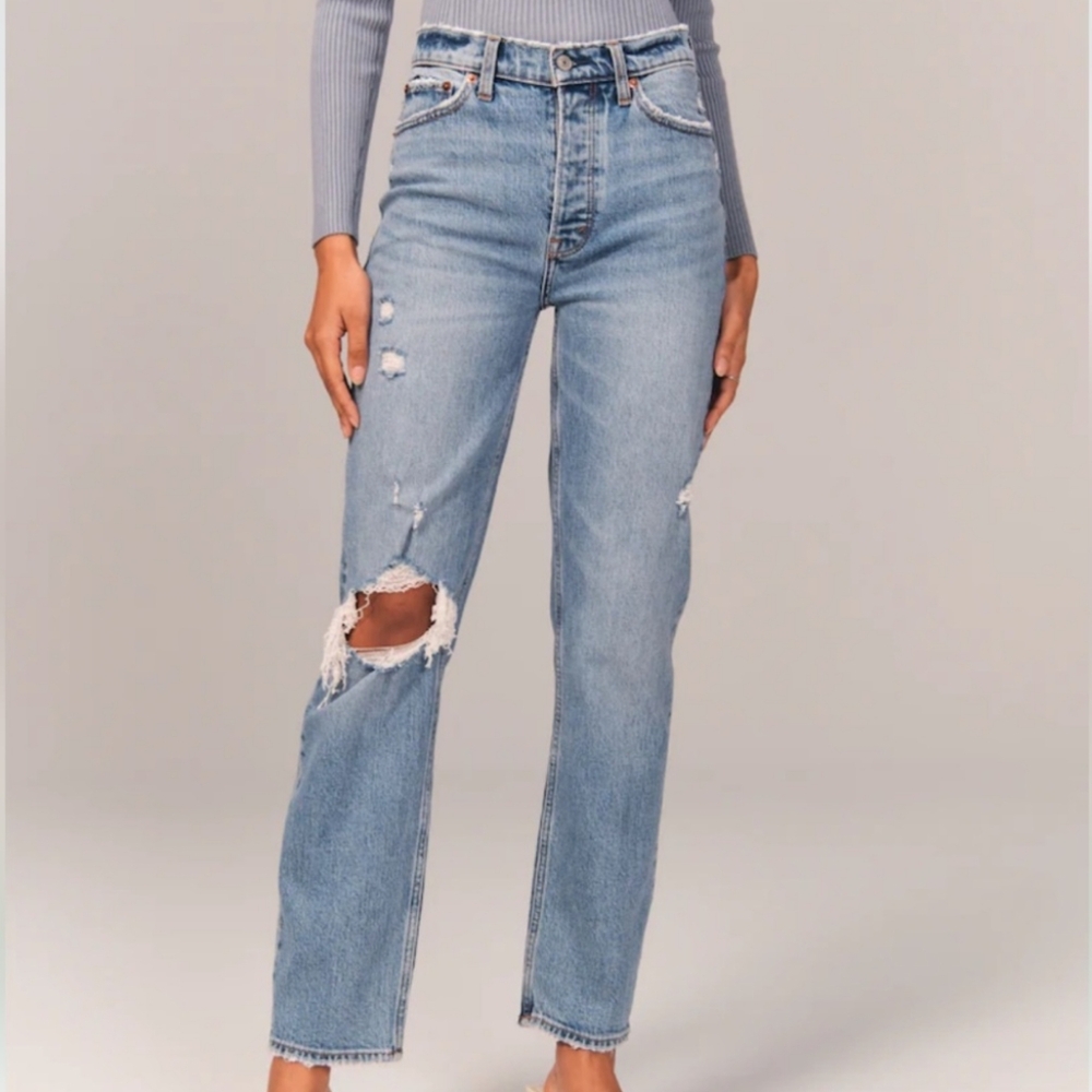 Abercrombie & Fitch The Dad High Rise Jeans